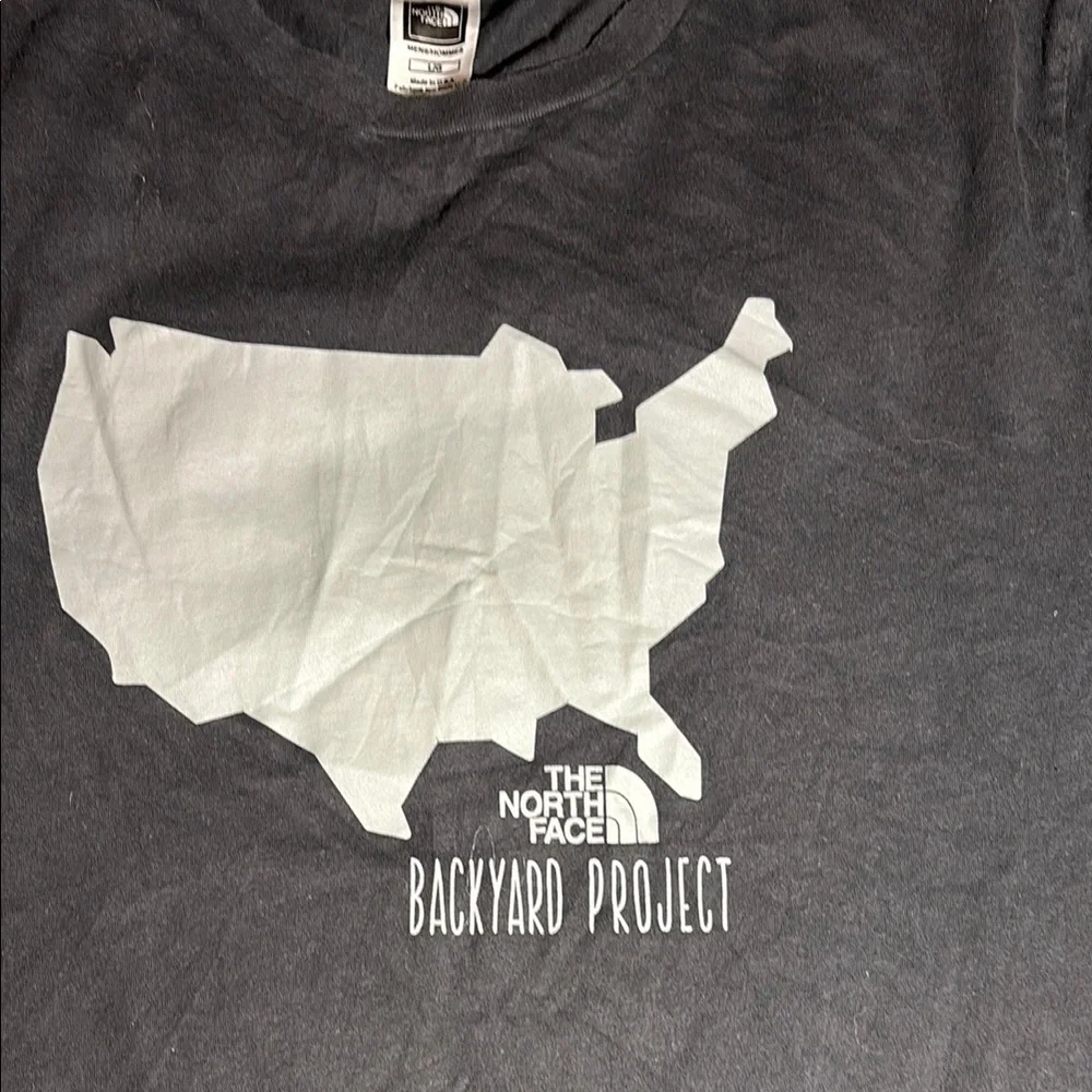 The North Face Black Short Sleeve Tee with USA‎ Map
